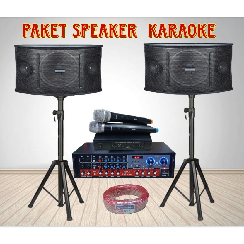 Jual Paket Karaoke Karaoke Speaker 10 Inch Targa Dan Ampli Firstclass