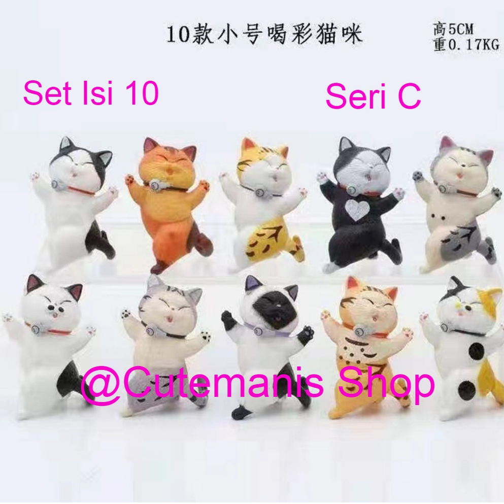 Jual MAINAN FIGURE KUCING MINI/MINIATUR KUCING MINI TOPPER SET ISI 9 ...