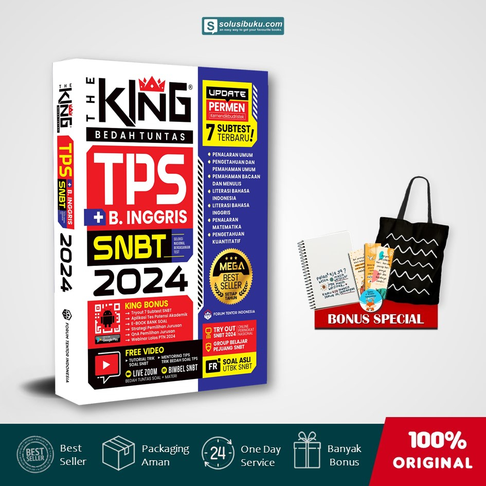 Jual [Solusibuku Jakarta] Buku The King Bedah Soal Dan Materi TPS SNBT ...