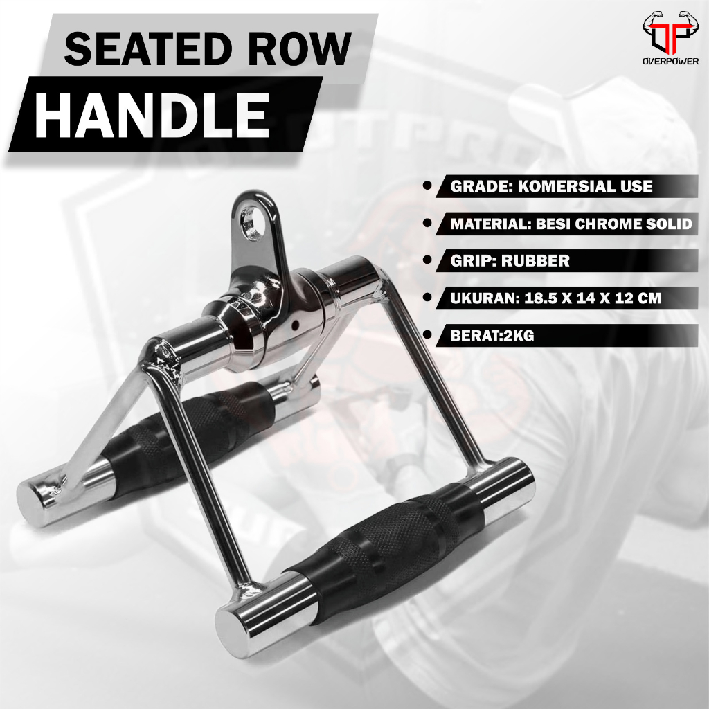 Jual Seated Row Handle /Cable Attachement/Handel Pegangan/Handle Single ...