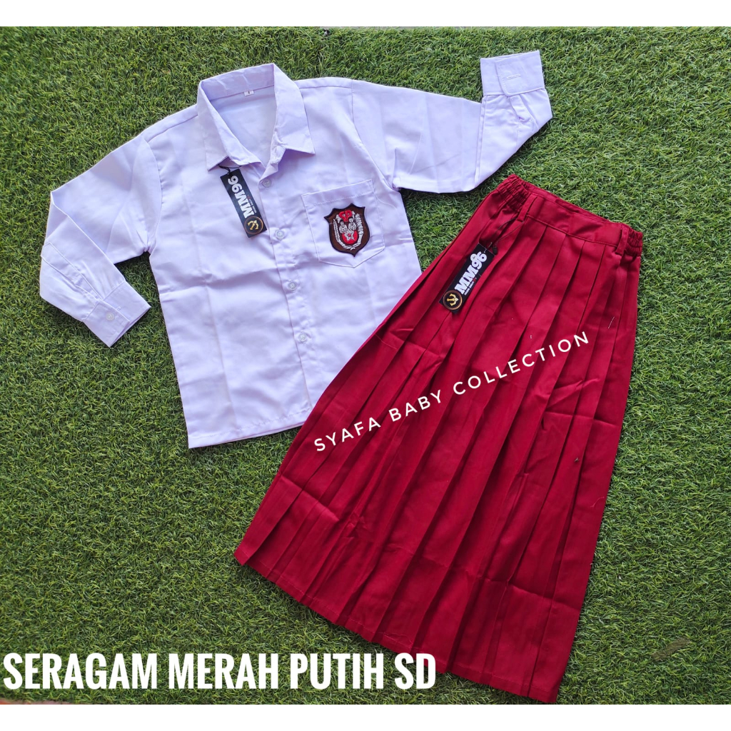 Jual SERAGAM Sekolah SD Merah Putih Dan Pramuka/seragam Anak SD ...