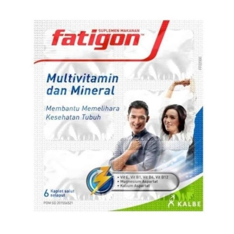 Jual FATIGON Multivitamin dan Mineral (6 kaplet) | Shopee Indonesia