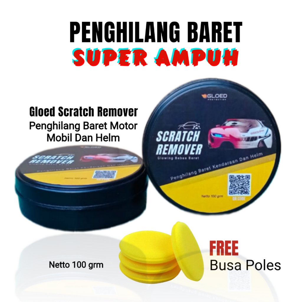 Jual Gloed Scratch Remover Penghilang Baret Penghilang Goresan Body Motor Mobil Dan Helm