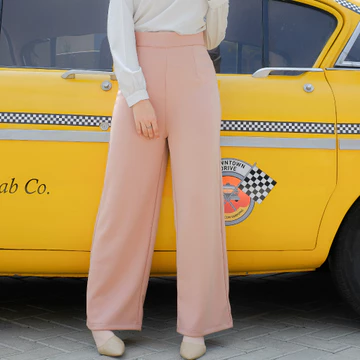 Ahlami Kim Cullote Pants HW Highwaist Cullote Pants Premium Celana Kantor Wanita Kulot Scuba
