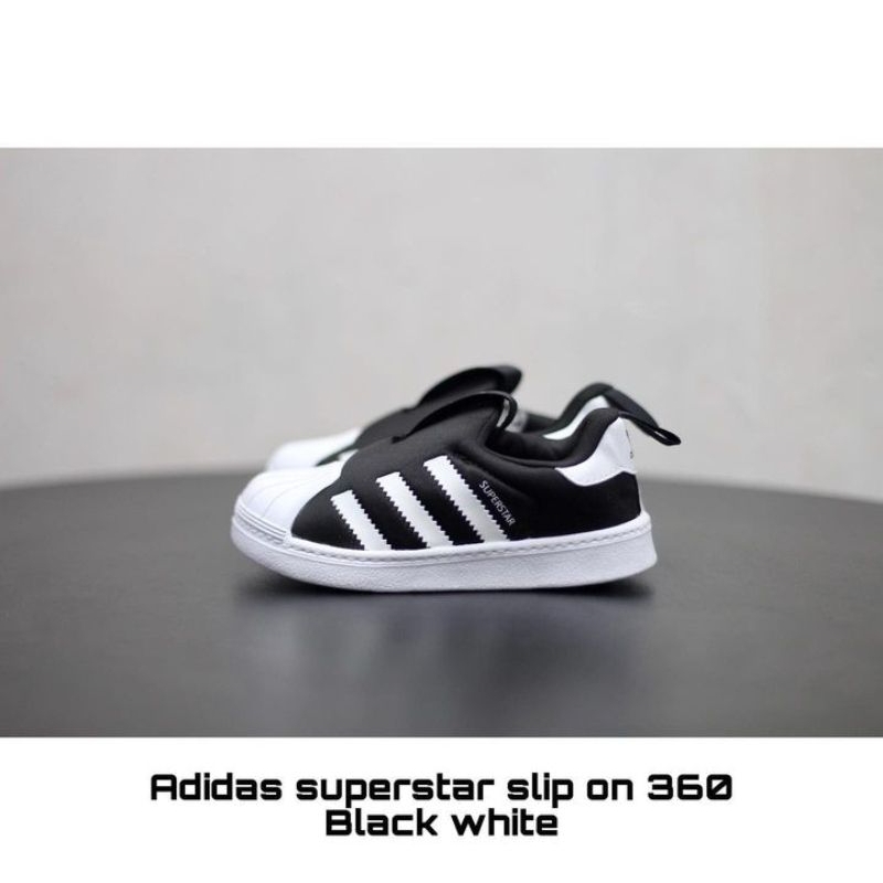 Jual adidas superstar slip on white best sale