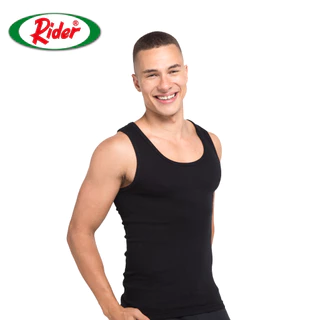 Rider Vest - Singlet Pria R224BWH Warna Hitam isi 1 Pcs