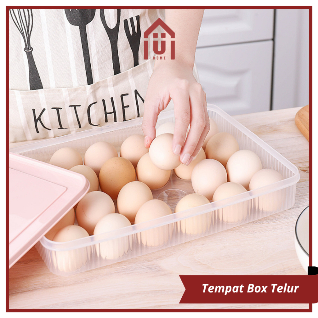 Jual UNISO - BOX PENYIMPANAN TELUR 24 LUBANG KOTAK SIMPAN TELUR EGG ...