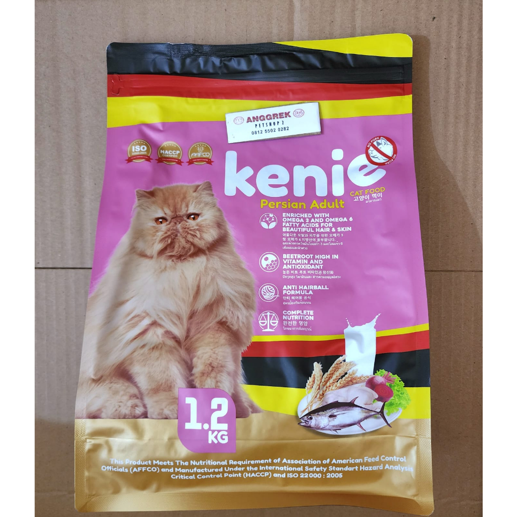 Jual Kenie Adult Persian 1,2kg Makanan Kucing Kering | Shopee Indonesia