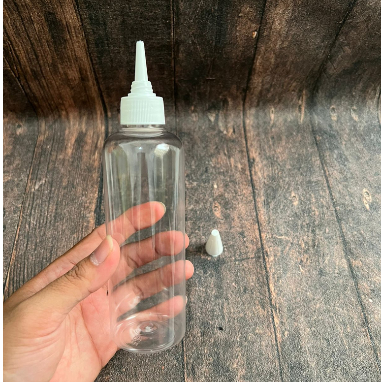 Jual botol Clear 250ml Tutup Kerucut / 250 ml Clear Botol Tinta ( Bisa ...