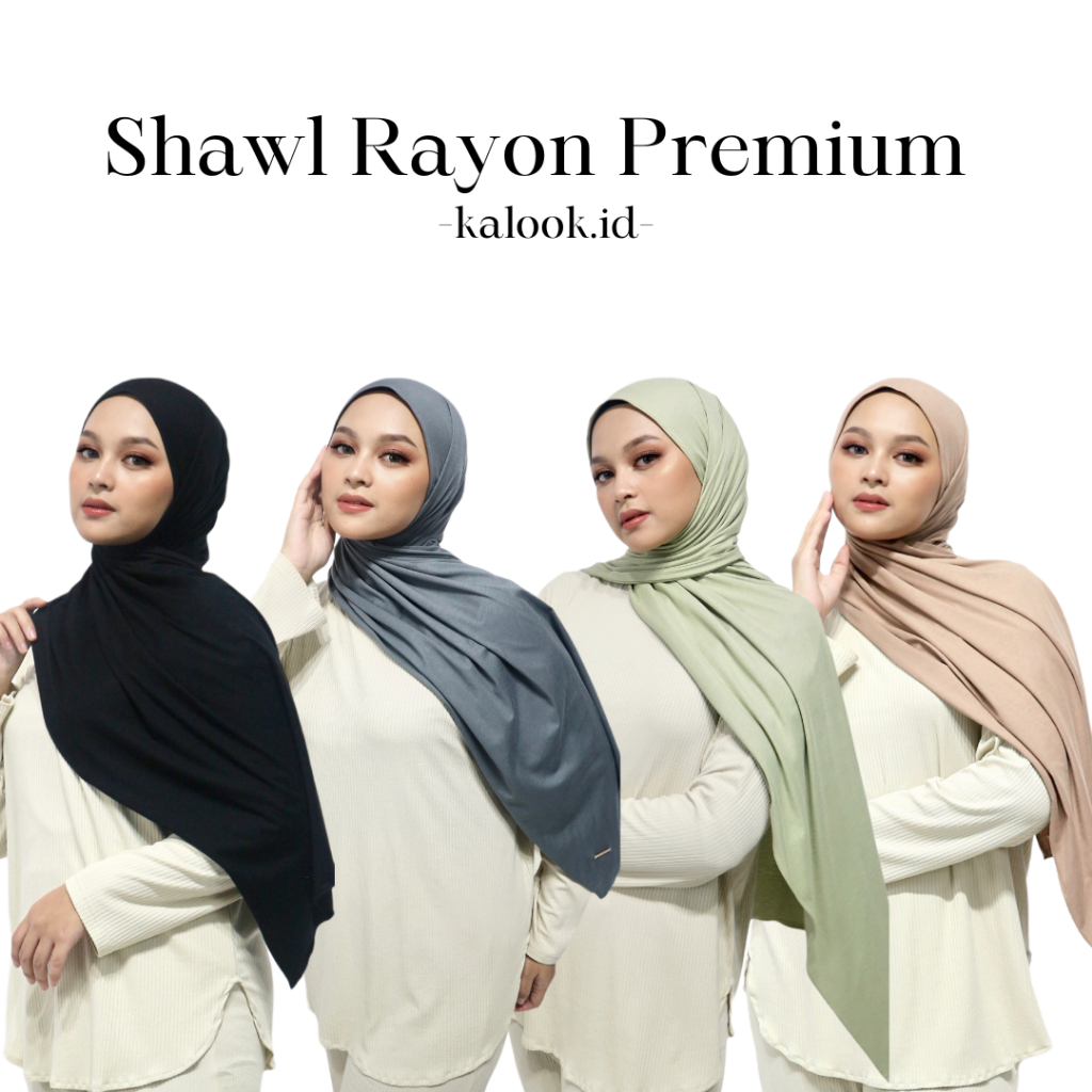 Jual Kalook Shawl - Pashmina Kaos Rayon Premium | Pashmina Kaos ...