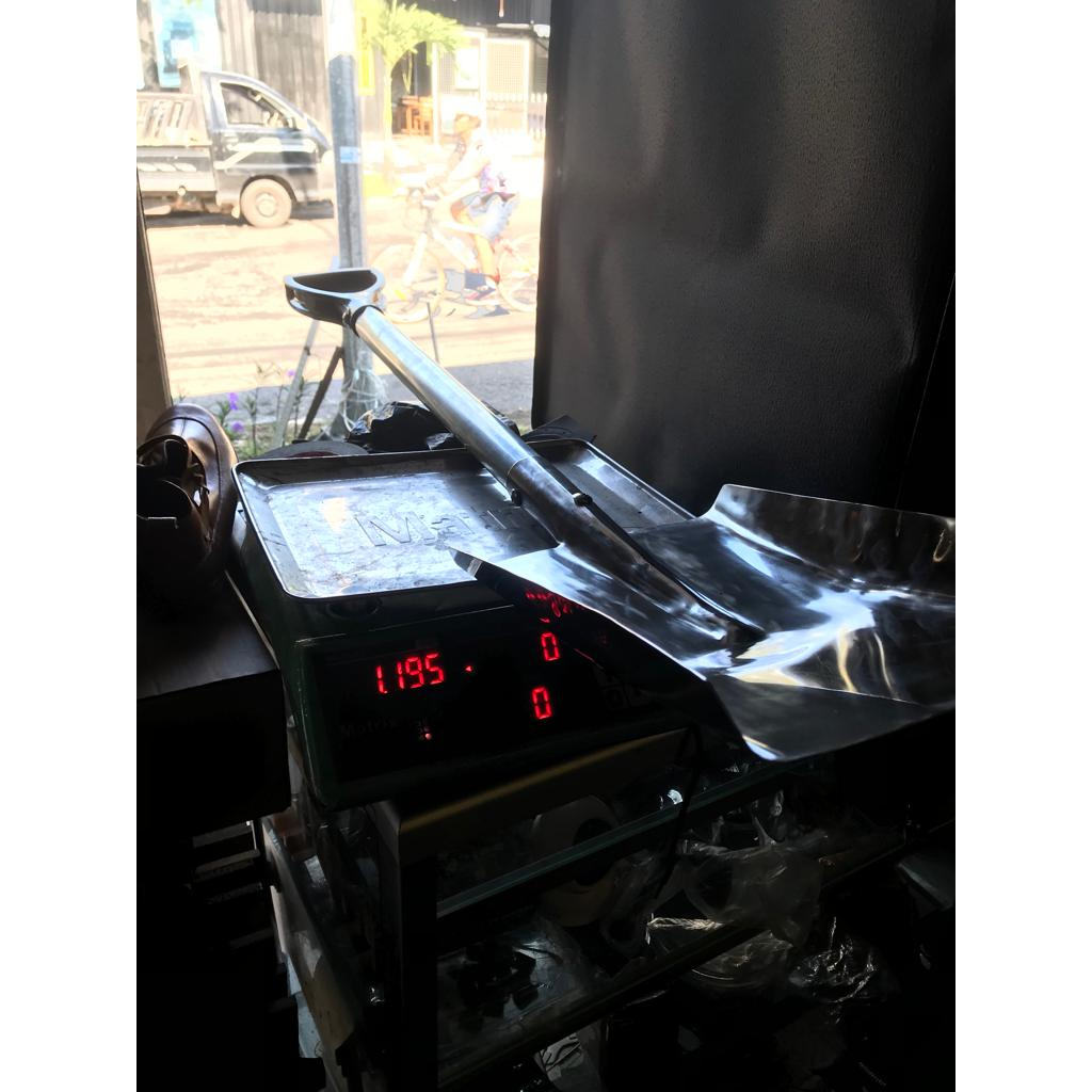 Jual CUERO Sekop Rata stainless gagang full besi Model Papak PEGANGAN ...