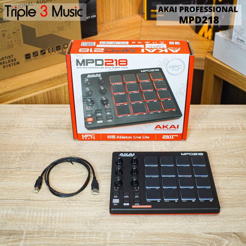 AKAI MPD218 MIDIパッドコントローラー - DTM・DAW