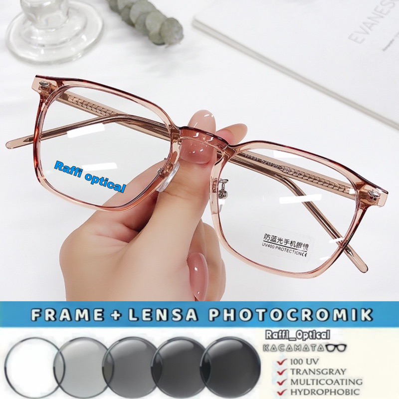 Jual Berkana - Frost Frame Kacamata Anti Radiasi Accetate Kotak Cewek ...
