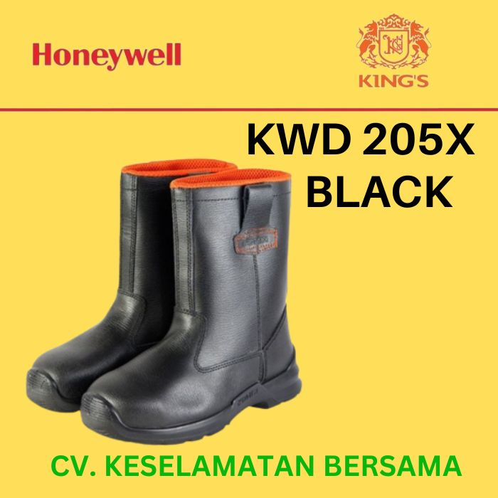 Jual Sepatu Kings KWD 205 X Original Safety Shoes Kings KWD205X Hitam