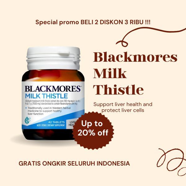 Jual Blackmores Milk Thistle - 42 Tablet N4N4 | Shopee Indonesia