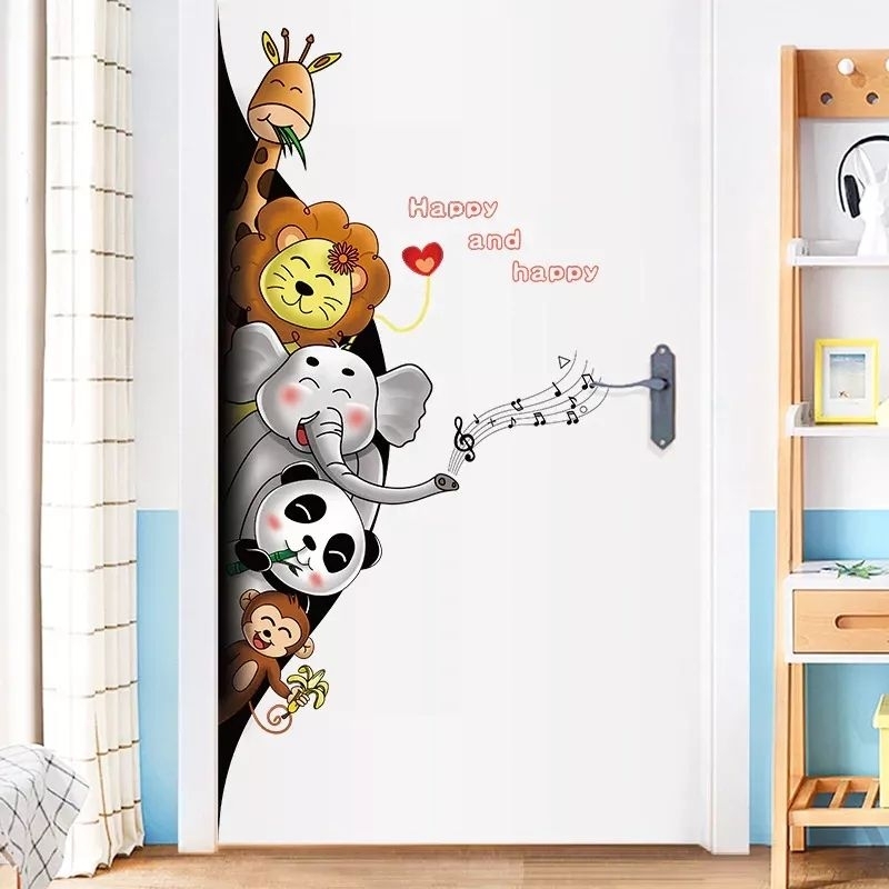 Jual K68 Wall sticker pintu dan kamar anak | Shopee Indonesia