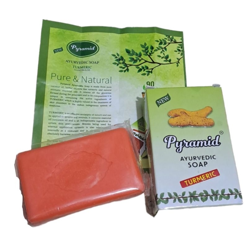 Sabun Arab PYRAMID Ayurvedic Turmeric Soap ORIGINAL 100%