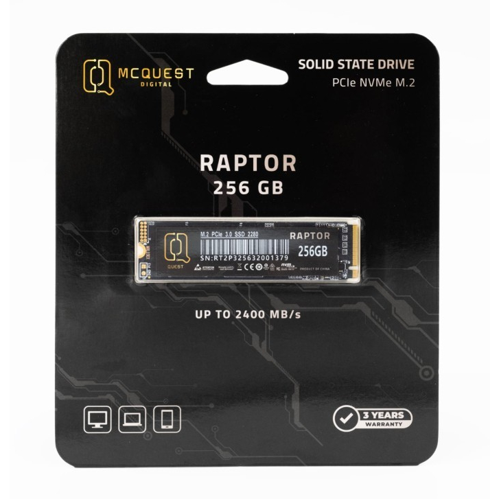 Jual MC QUEST Raptor SSD Internal M.2 NVME 256GB | Shopee Indonesia