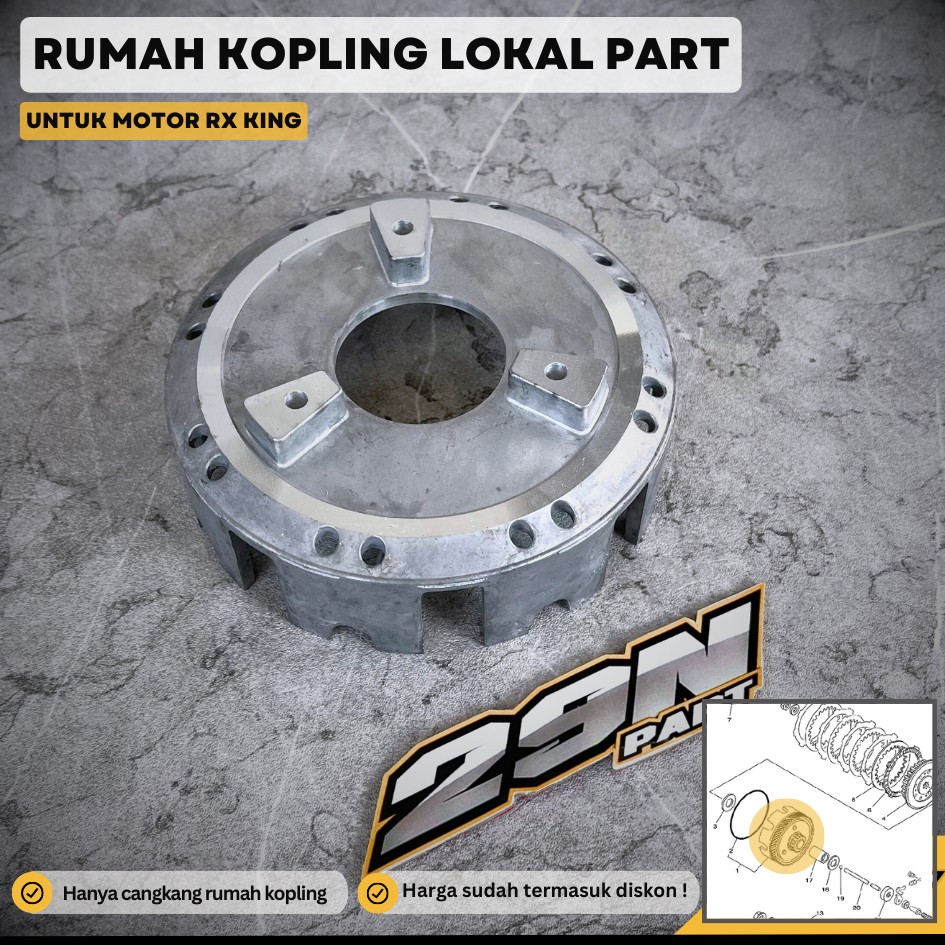 Jual Rumah kopling YM - RX king RX spesial | original CKD 29npart