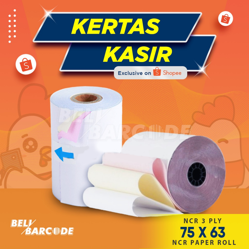 Jual Kertas Struk Kasir Hvs Ncr X Mm Ply Paper Dot Matrix Printer Shopee Indonesia