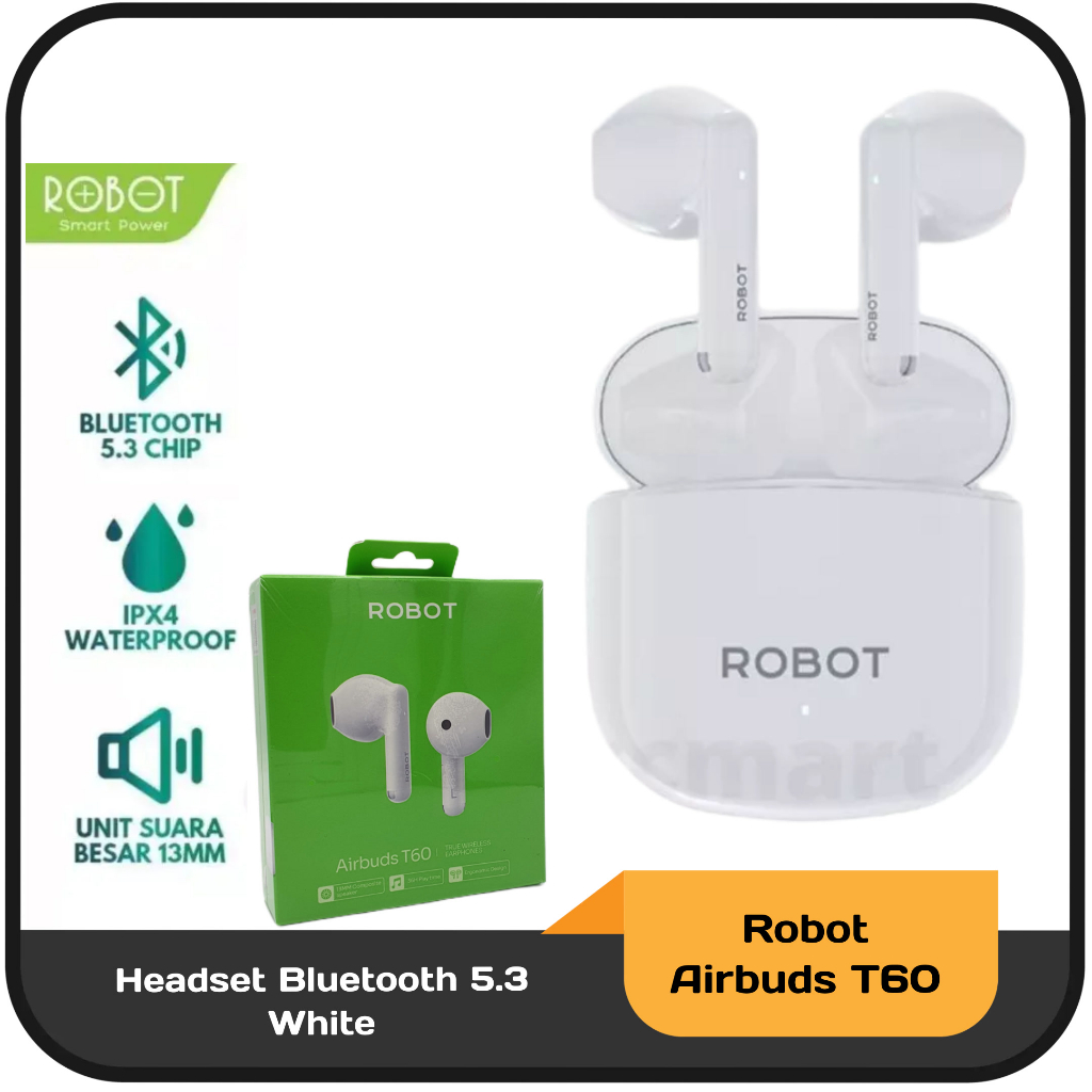 Jual Headset Bluetooth Robot T10/T30 True Wireless Earbuds Shopee
