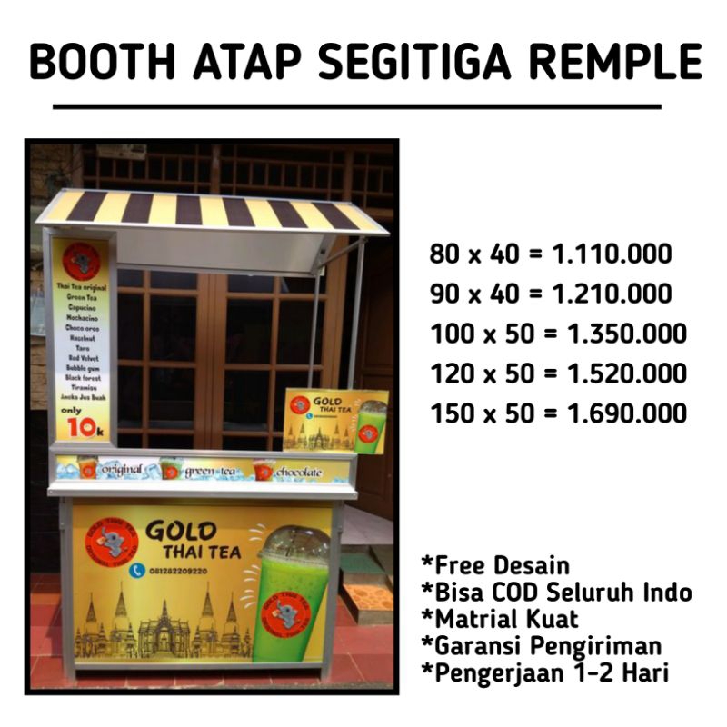 Jual BOOTH PORTABLE MEJA JUALAN MEJA LIPAT | Shopee Indonesia