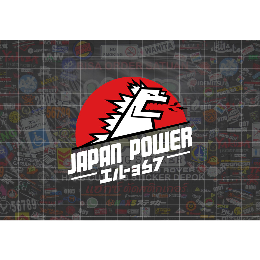 Jual Cutting Sticker Japan Power 10 Cm Untuk Mobil | Shopee Indonesia