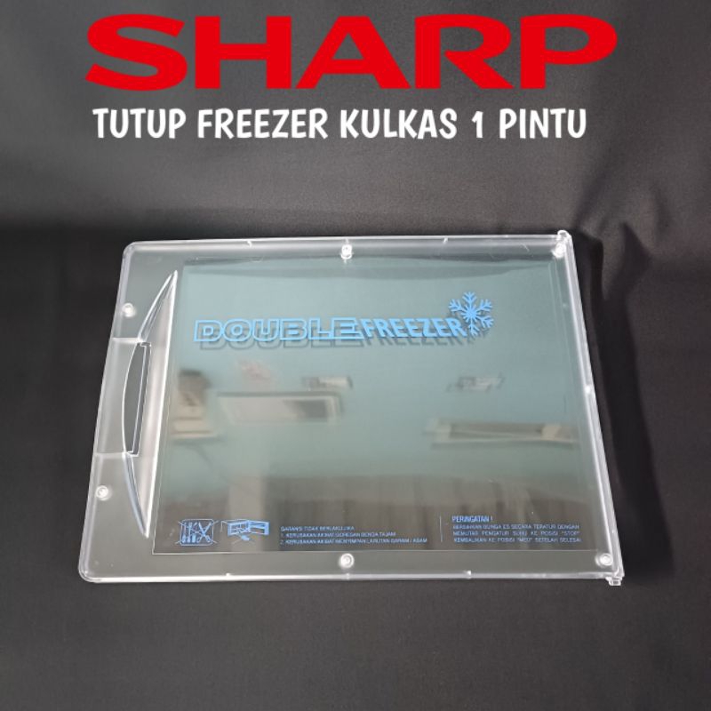 Jual TUTUP FREEZER KULKAS SHARP DOUBLE FREEZER 2 LAPIS UKURAN 40cm X 28