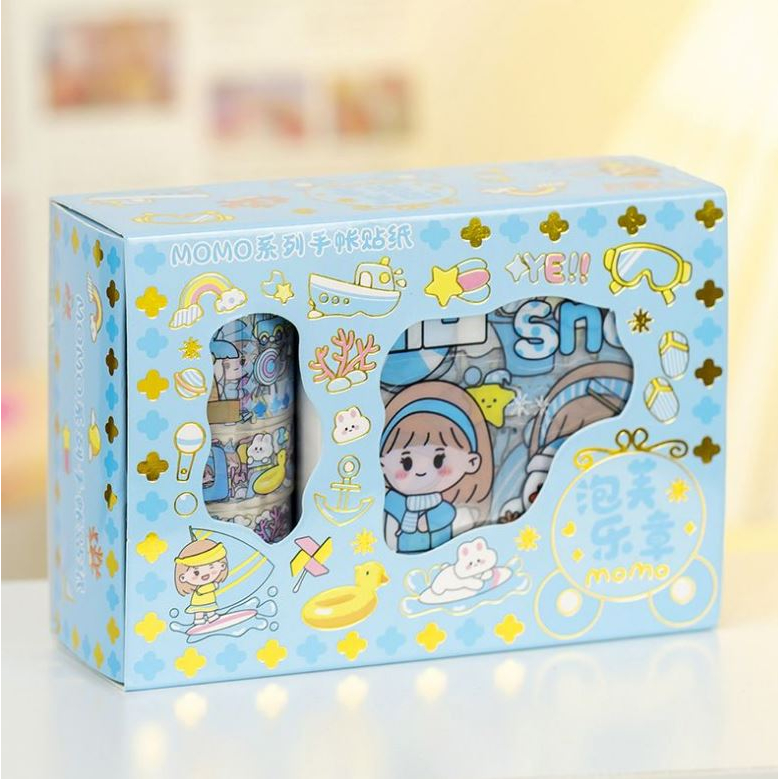 Jual Sticker Momo Set isi 10 lembar + 4 roll Stiker Waterproof Motif ...