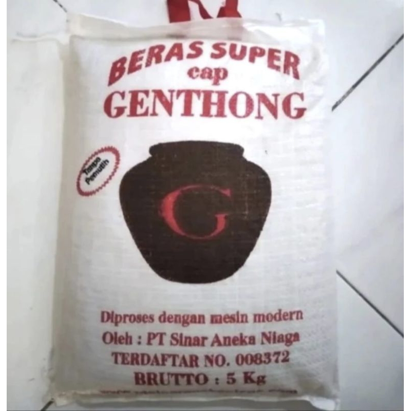 Jual BERAS CAP GENTONG 5KG Shopee Indonesia