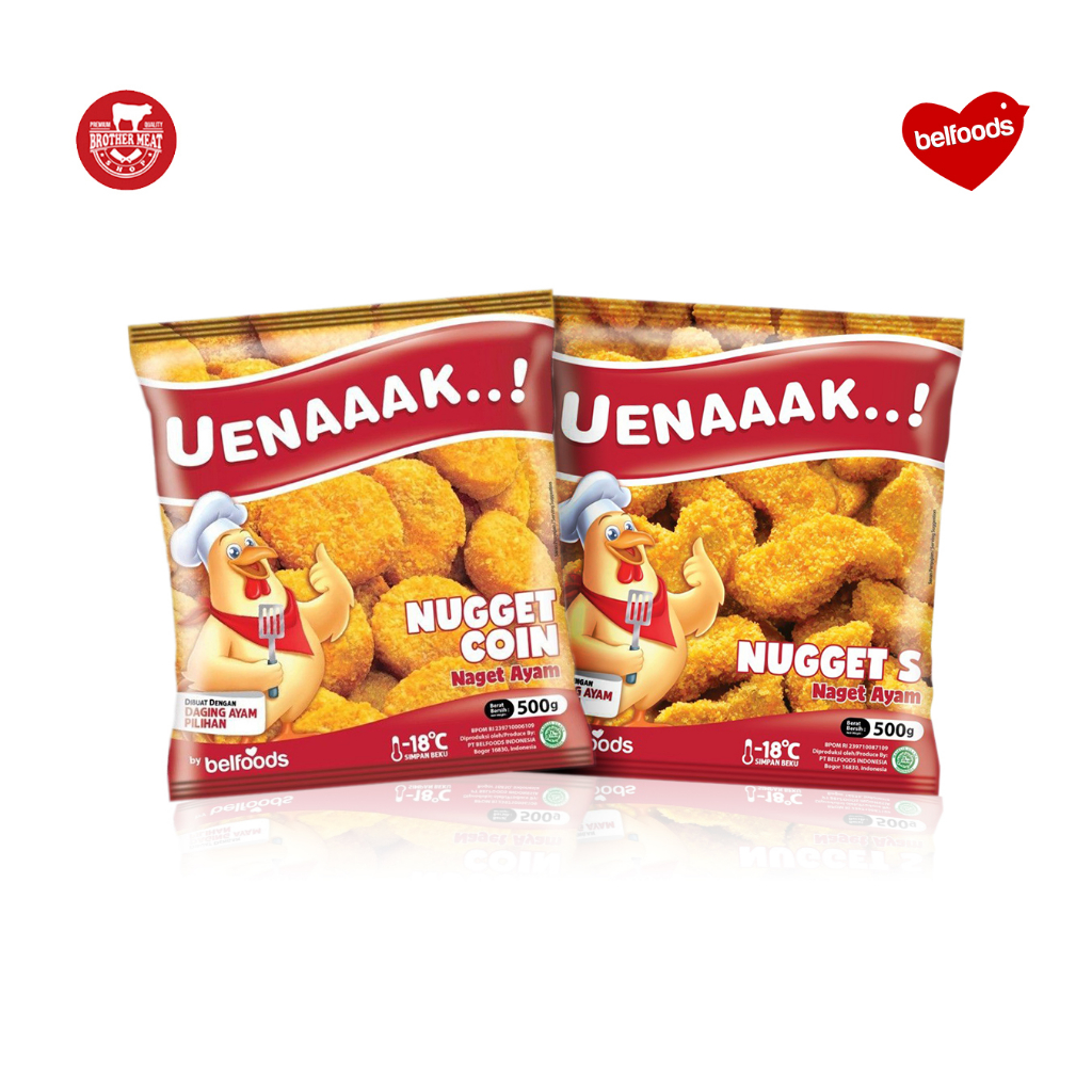 Jual Belfoods Uenaaak Chicken Nugget Gr Nugget Ayam Halal Shopee