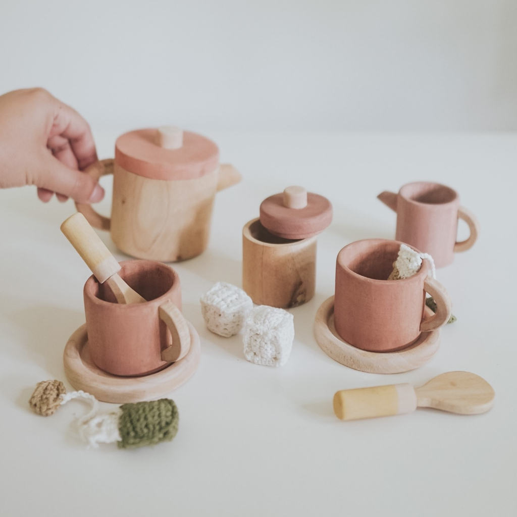 Jual TWINKLE WOODEN TEA SET - Mainan Kayu Anak - Mainan Masak Anak ...