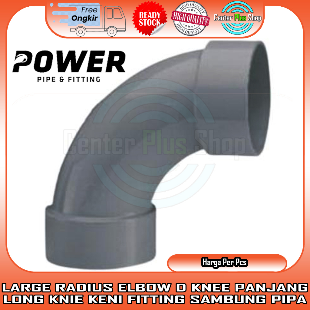 Jual LARGE RADIUS ELBOW D 1¼” 2” 3” 4” IN INCI INCH INCHI LONG KNEE ...