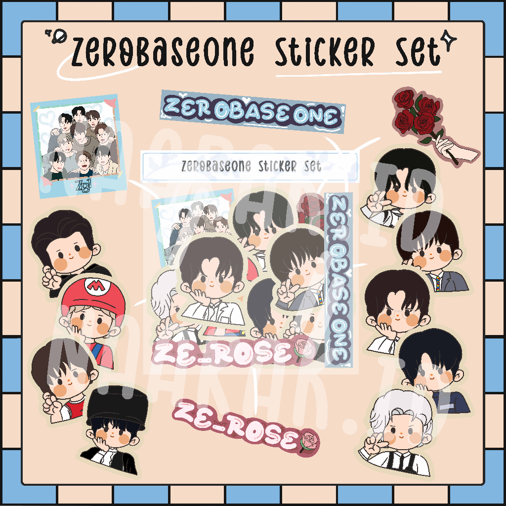 Jual ZB1 ZEROBASEONE IN BLOOM STICKER SET | Shopee Indonesia