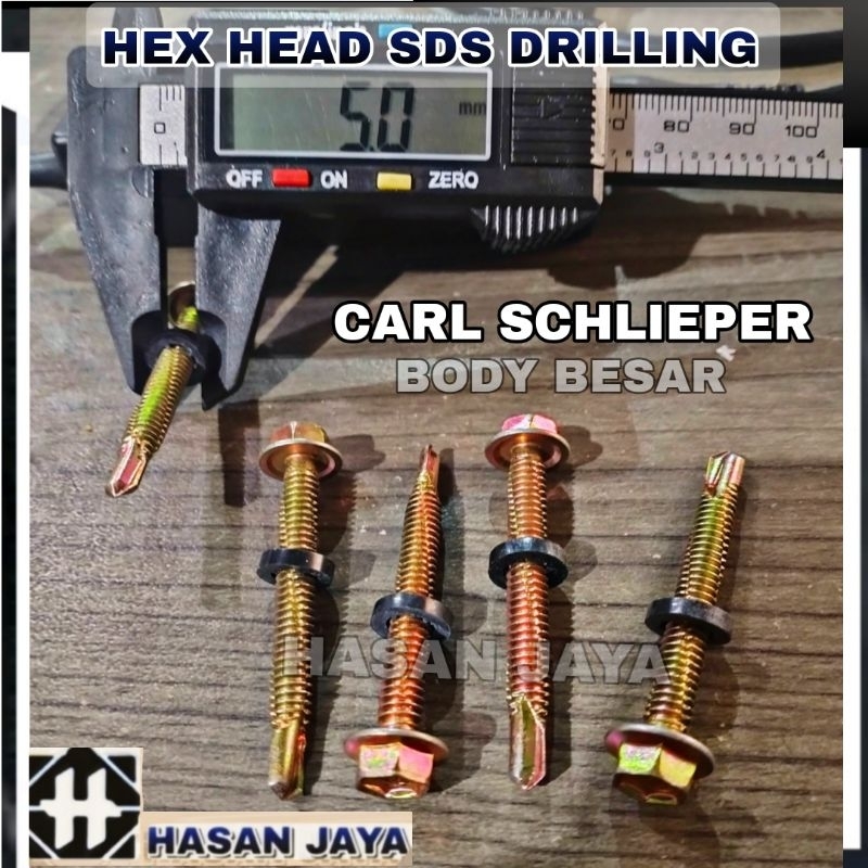 Jual Baut Drilling Sekrup Skrup Roofing Baja Ringan X Carl Schlieper Tjap Mata Self Drilling