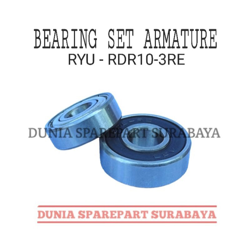 Jual Bearing Set Mesin Bor 10mm RYU RDR10-3RE / Bering Armature Set ...