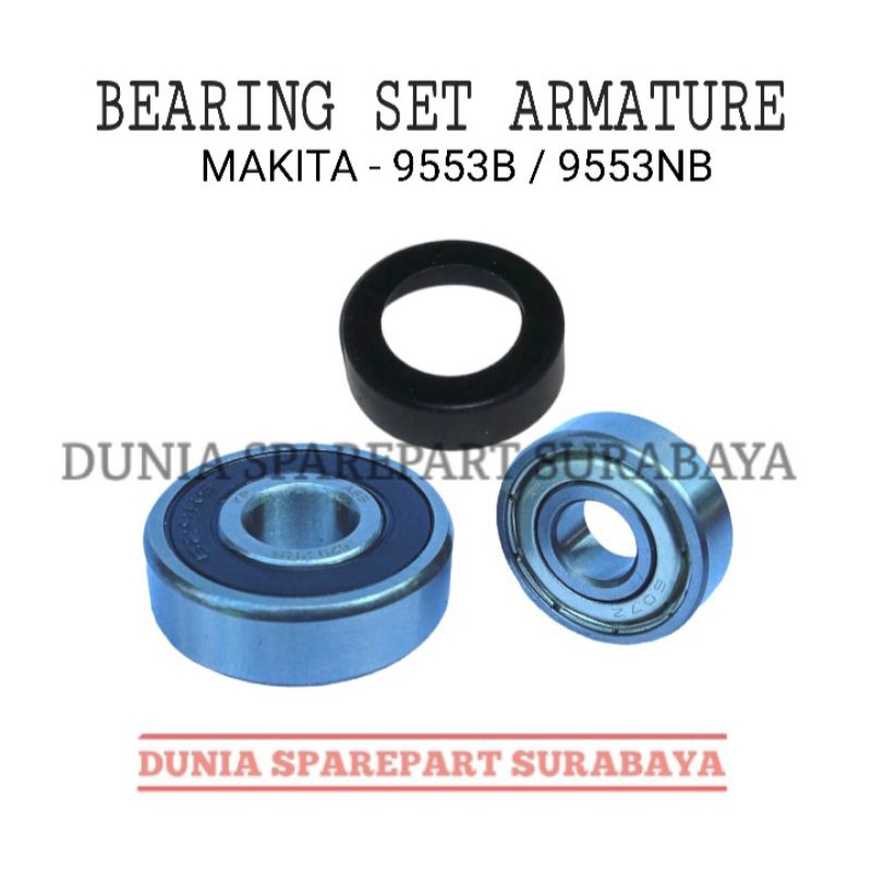 Jual Bearing Set Mesin Gerinda Makita 9553B / 9553NB / 9554 / Bering ...