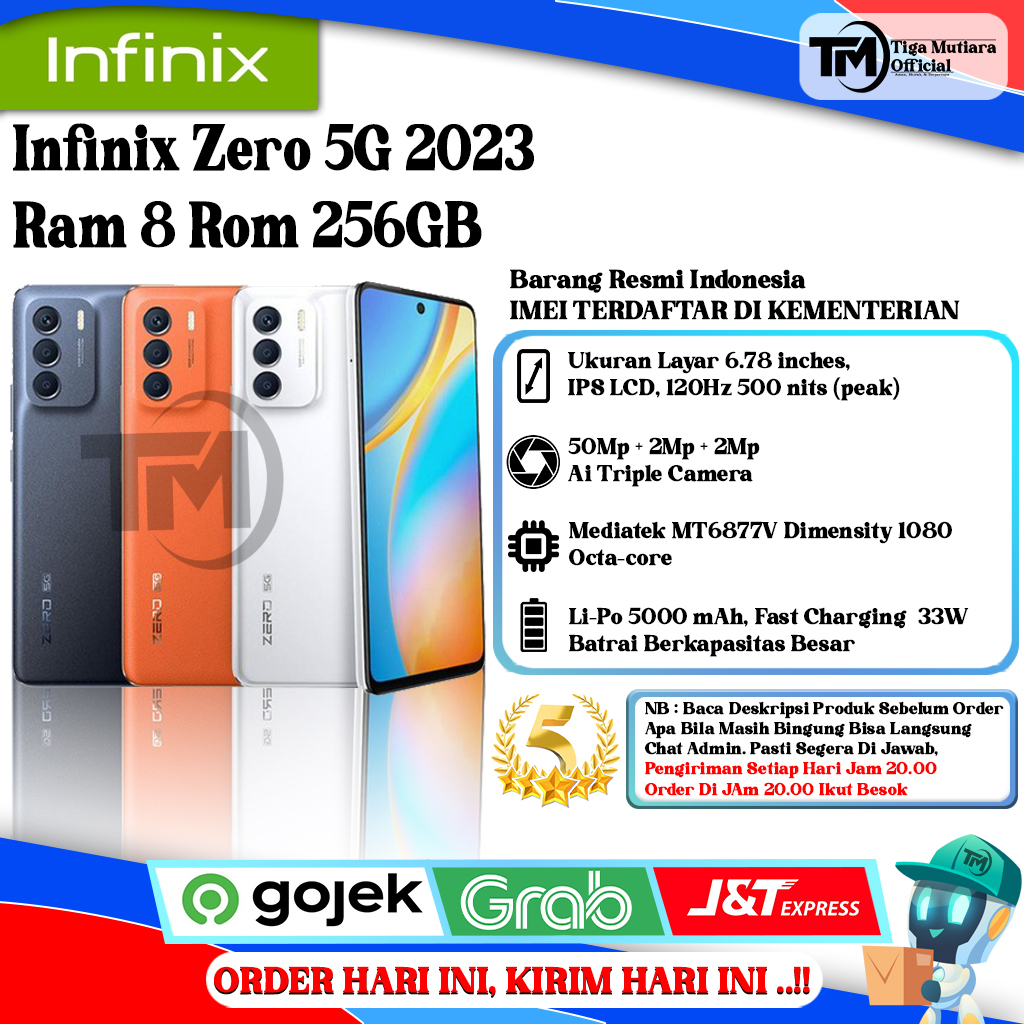 Jual Infinix Zero 5G 2023 Ram 8 Rom 256GB Segel Original & Bergaransi ...