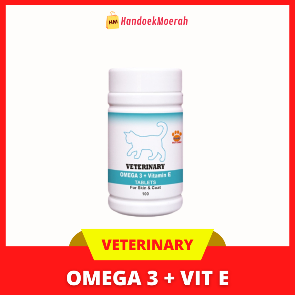 Jual RAID ALL Veterinary CAT Omega 3 + Vitamin E 100 Tablet / Vitamin