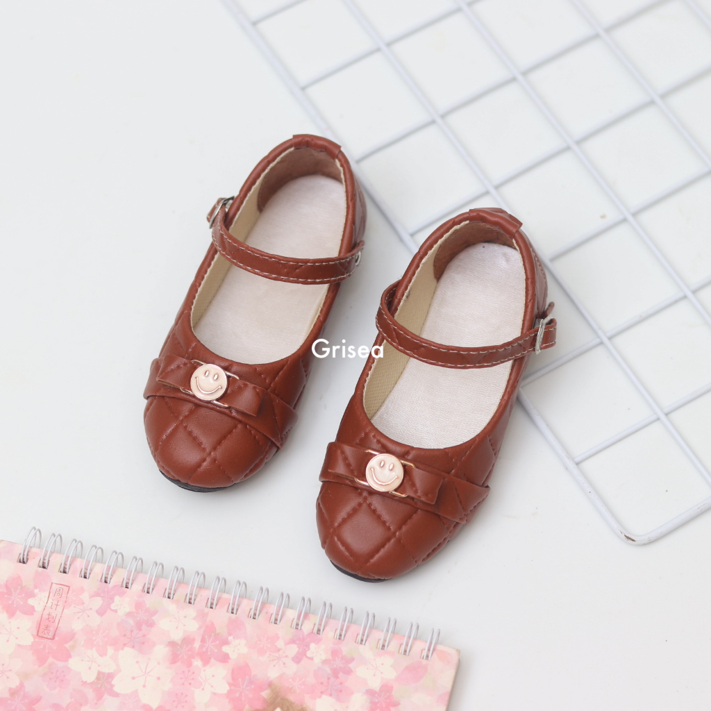 Jual Grisea Sepatu Anak Perempuan Sol Karet Model Smiley Size 22