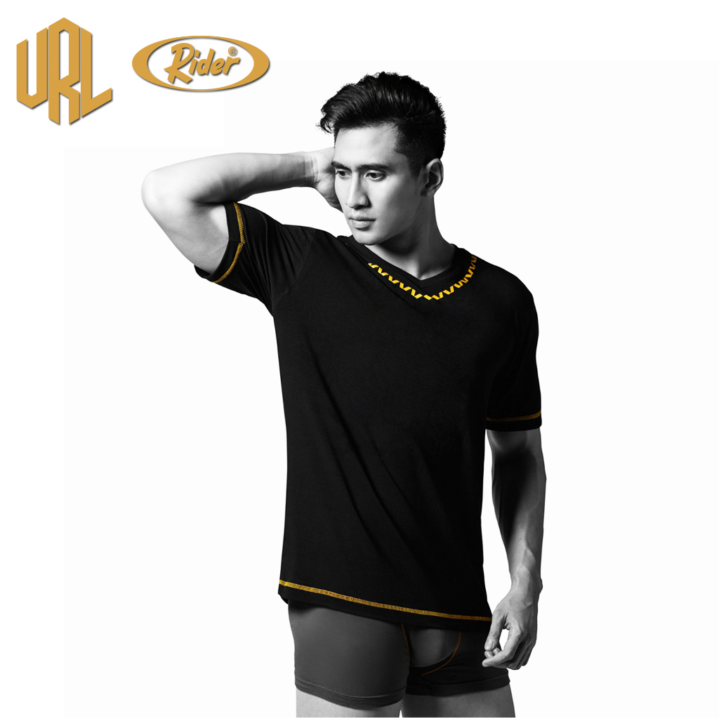 Jual Rider x Verrel - Kaos Pria Premium V-Neck RV04VN Warna Hitam isi 1 ...