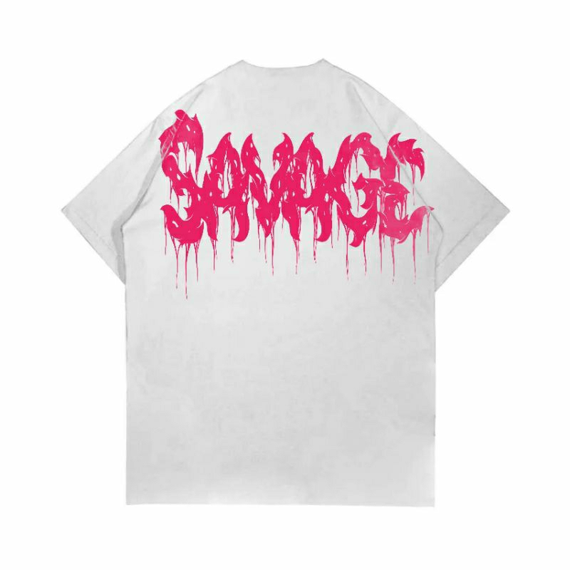 Jual Kaos Oversize Pria Wanita Savage White Savage Baju Kaos Distro