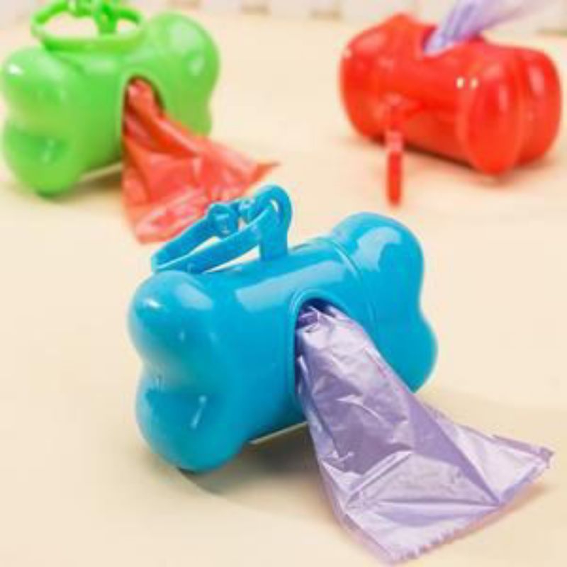 Jual Container poop bag bone holder poop bag diaper trash bag roll ...