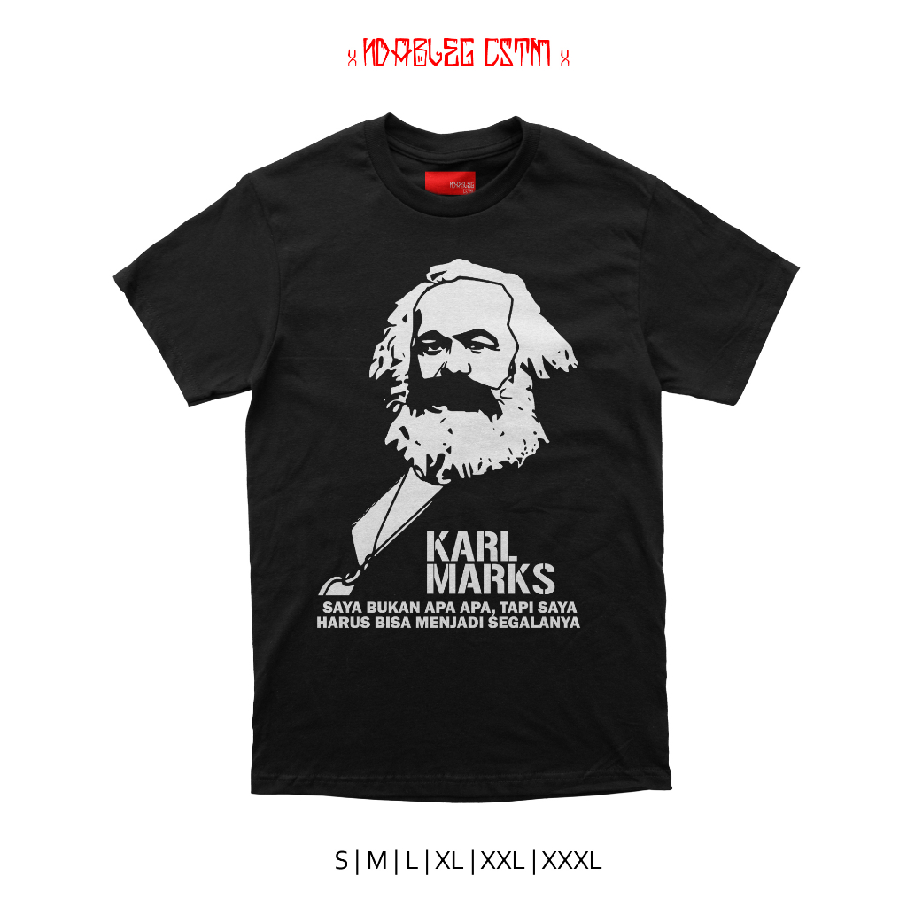 Jual Kaois tokoh karl marks combed 24s Shopee Indonesia