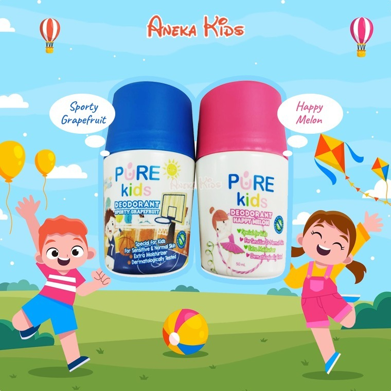 Jual PURE KIDS Deodorant Untuk Anak dan Remaja Roll On Deo Kulit