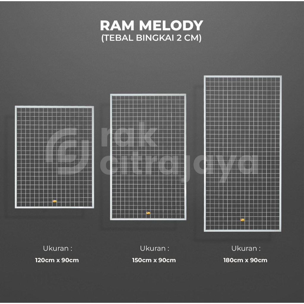 Jual RAM JARING BINGKAI 2CM 1.5CM KAWAT DISPLAY WIRE MESH | MELODY ...
