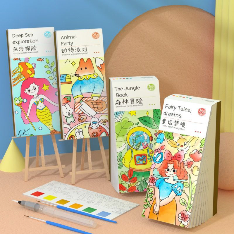 Jual BLOCK CITY PAINTING KIT MEWARNAI/ WATERCOLOR PAINT SET WARNA/ BUKU ...