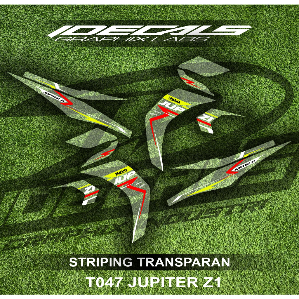 Jual t0047 sticker striping transparan motor jupiter z1 tema list ...
