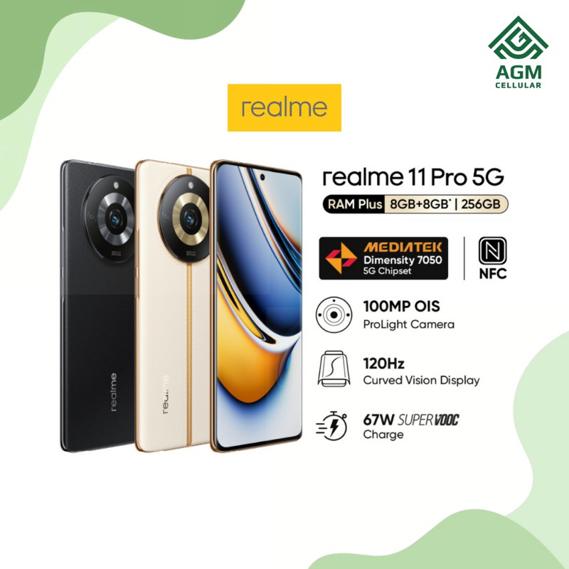 Jual HANDPHONE REALME 11 PRO 5G RAM 8GB/256GB (Astral Black & Sunrise ...