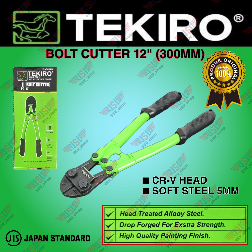 Jual Tekiro Bolt Cutter 12" Gunting Besi beton Pemotong Segel Shopee